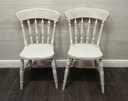 LOVELY SHABBY CHIC DINING TABLE,TWO CHAIRS &amp; BENCH SET