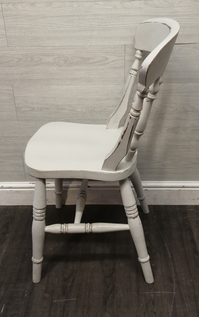 LOVELY SHABBY CHIC DINING TABLE,TWO CHAIRS &amp; BENCH SET