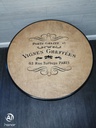 lovely round tall painted coffee table