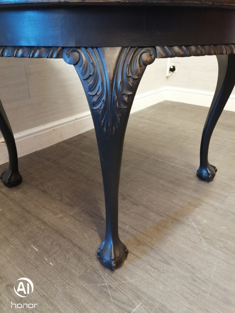 lovely round tall painted coffee table