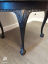 lovely round tall painted coffee table