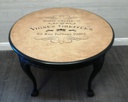lovely round tall painted coffee table