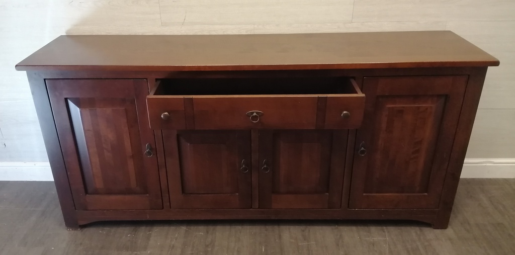 Large dark wood sideboard