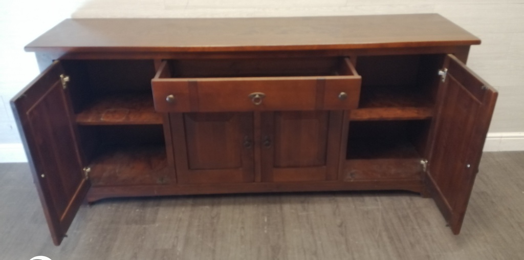 Large dark wood sideboard