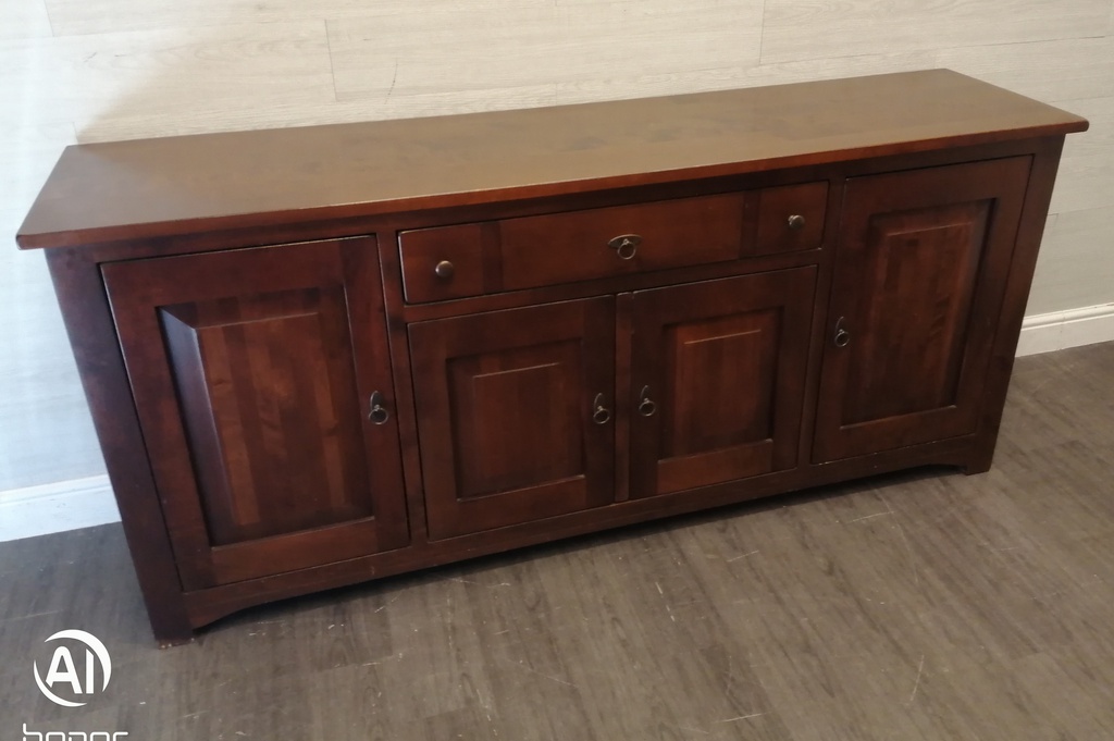 Large dark wood sideboard
