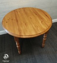 Solid pine neat 3ft round dining table
