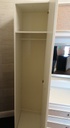 Neat single door wardrobe with vanity unit