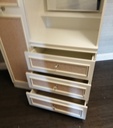 Neat single door wardrobe with vanity unit