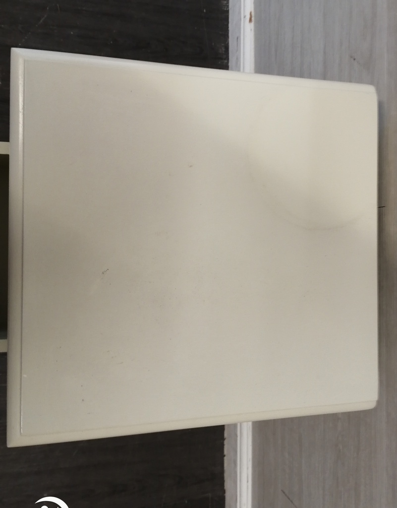 Cream three drawr bedside