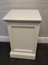 Cream three drawr bedside
