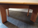 Quality Skovby extending oak dining table