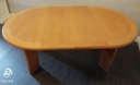 Quality Skovby extending oak dining table