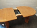Quality Skovby extending oak dining table