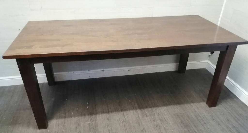 Lovely large dark wood dining table