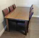 Lovely large dark wood dining table