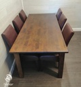 Lovely large dark wood dining table