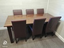 Lovely large dark wood dining table
