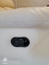 Lovely Cream Leather Two Seater  Recliner Sofa