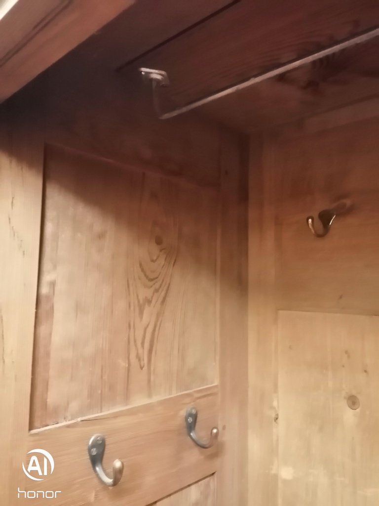 Old pine double wardrobe