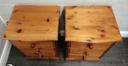 PAIR  PINE THREE DRAWER BEDSIDES CHESTS