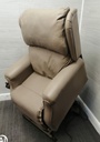 Beige Leather Rise &amp; Recline Armchair