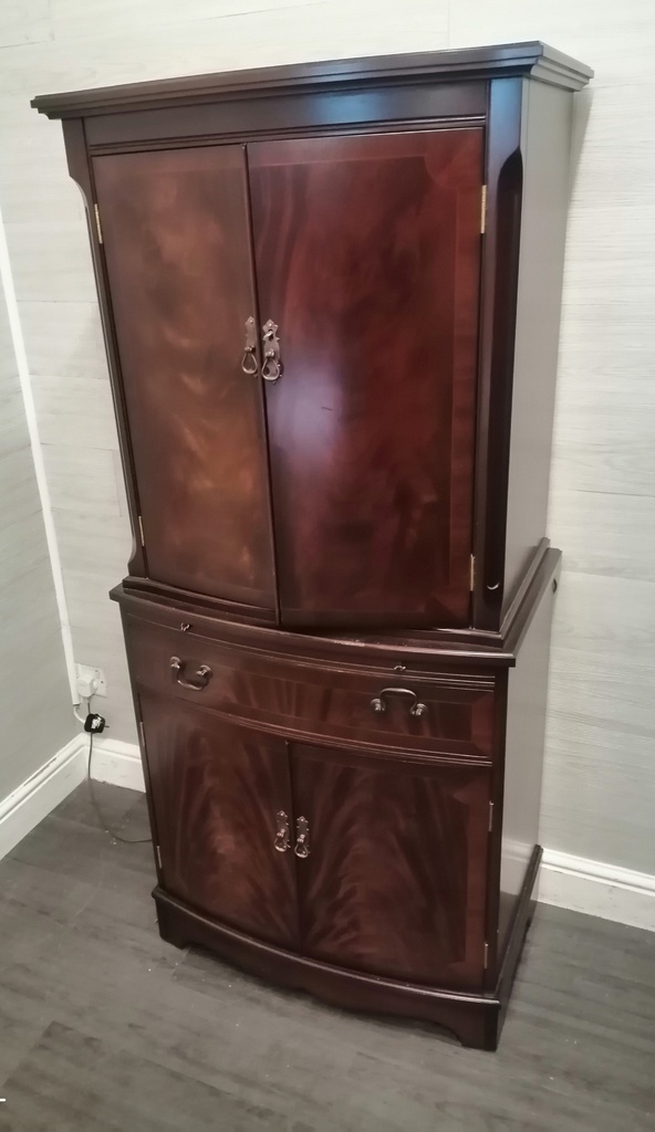 Repro Mahogany Drinks Cabinet