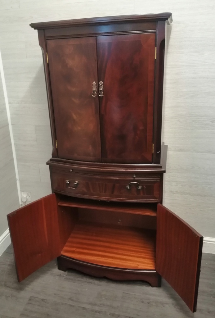 Repro Mahogany Drinks Cabinet