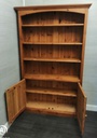 SOLID PINE CUPBOARD BASE BOOKCASE