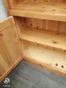 SOLID PINE CUPBOARD BASE BOOKCASE
