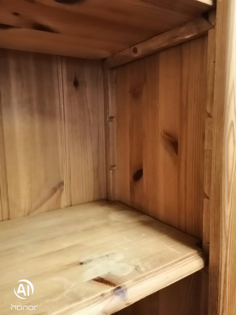 SOLID PINE CUPBOARD BASE BOOKCASE