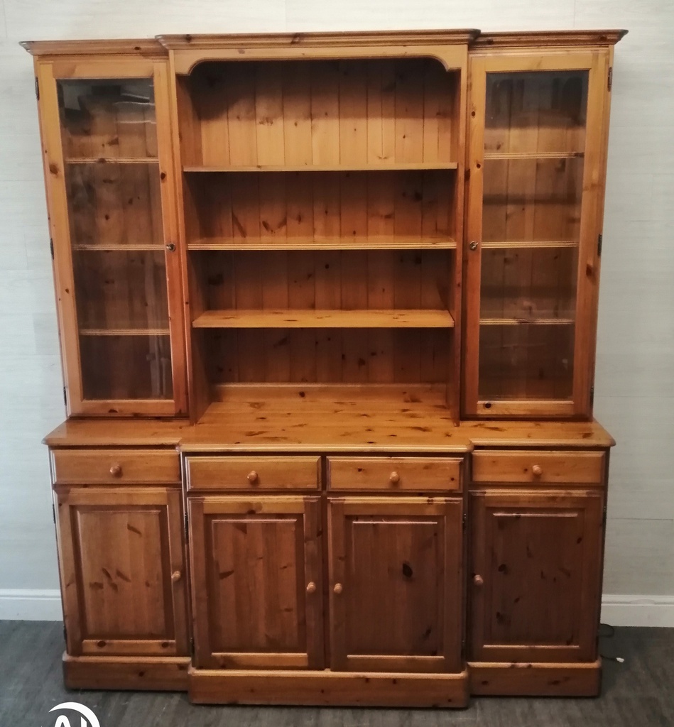 DUCAL Large Part Glazed Pine Dresser