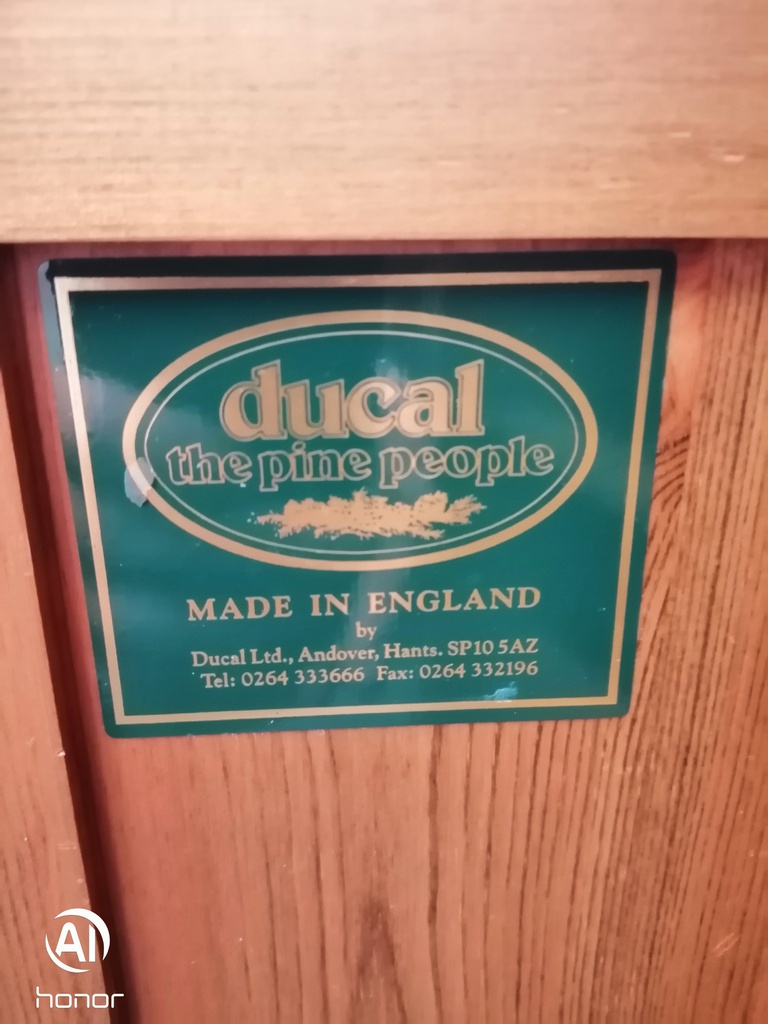 DUCAL Large Part Glazed Pine Dresser