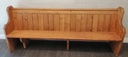 Lovely Large Old Pine Church Pew