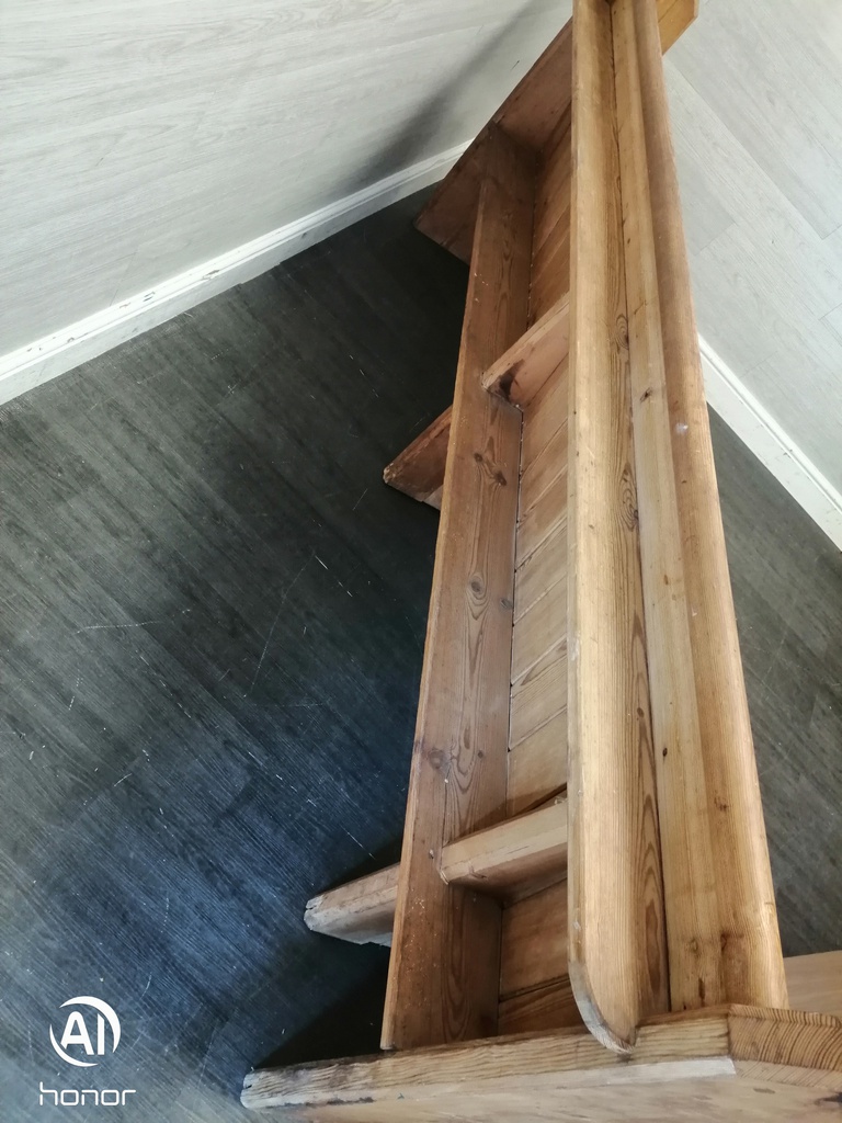 Lovely Large Old Pine Church Pew