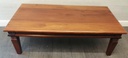 Large Dark Wood Coffee Table