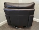Quality leather swivel armchair