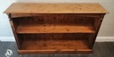 Long Low Solid Pine BOOKCASE
