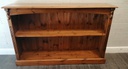 Long Low Solid Pine BOOKCASE