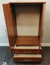 Neat modern double wardrobe