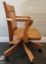 Wooden Swivel Office / Desk Chair