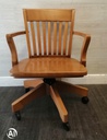 Wooden Swivel Office / Desk Chair
