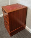 Repro Yew Two Drawer Filing Cabinet