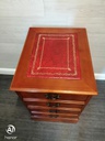 Repro Yew Two Drawer Filing Cabinet