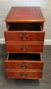 Repro Yew Two Drawer Filing Cabinet