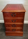 Repro Yew Two Drawer Filing Cabinet
