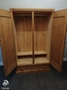 solid pine double wardrobe with drawer