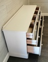Painted Ducal eight drawer chest