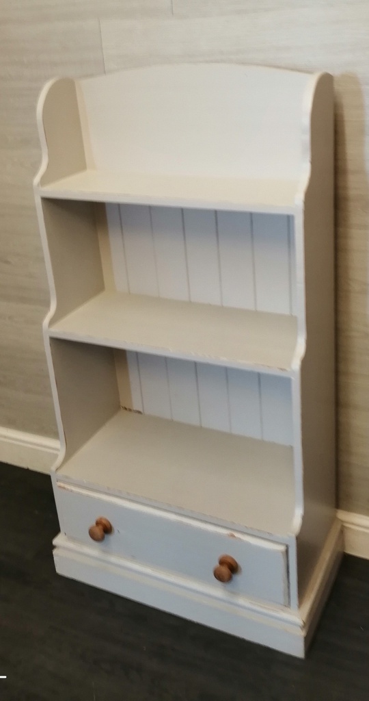 Painted Pine Waterfall Bookcase