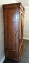 Quality triple size solid pine wardrobe with drawers