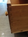 Quality triple size solid pine wardrobe with drawers